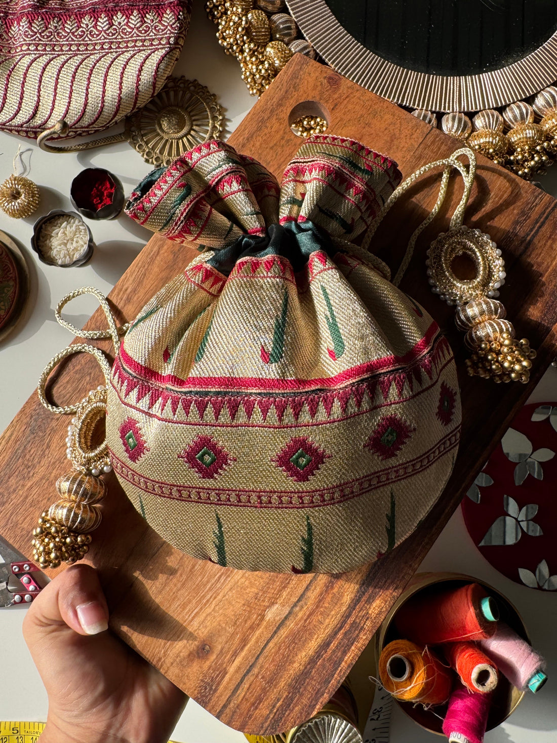 Shahi Kumkum Potli Bag
