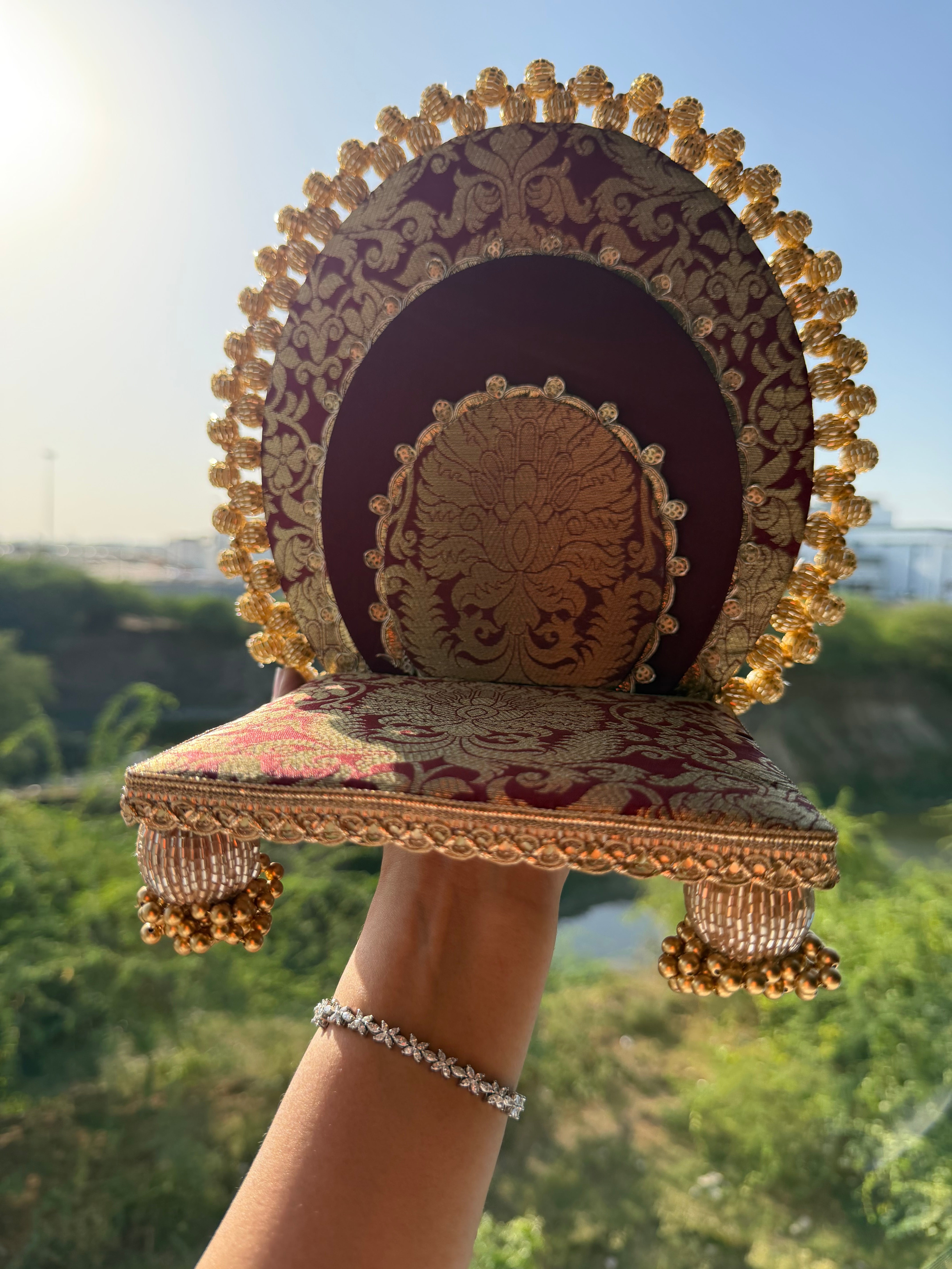 Ishita Detachable Custom Sihasan | Heritage