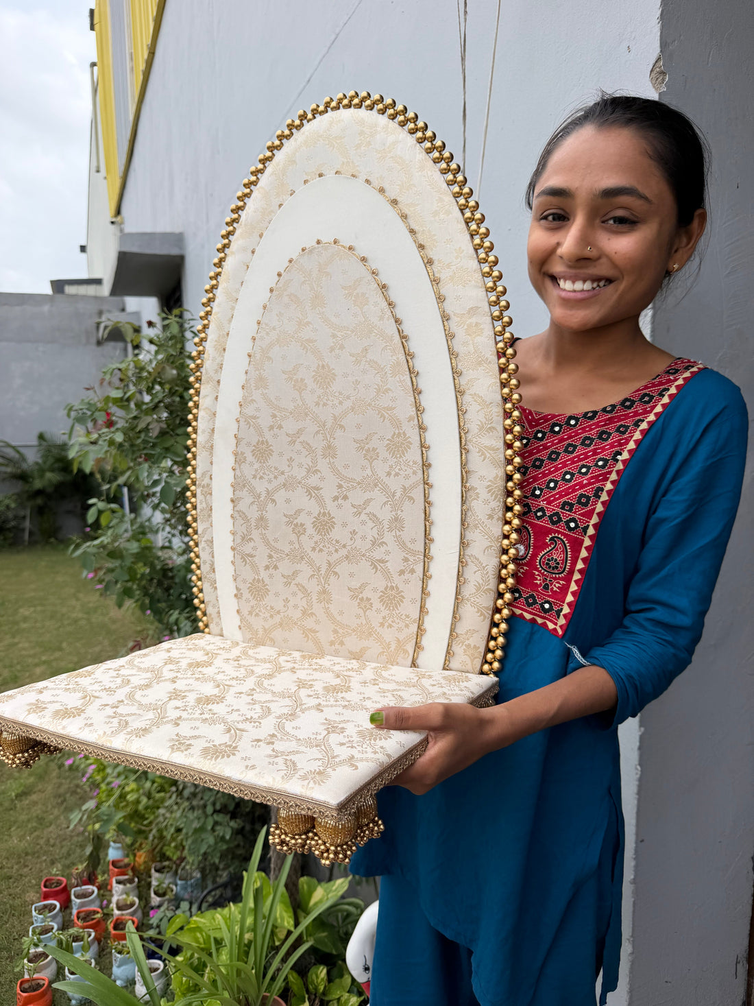 Shwet Kanak Modular Custom Sinhasan | Classic