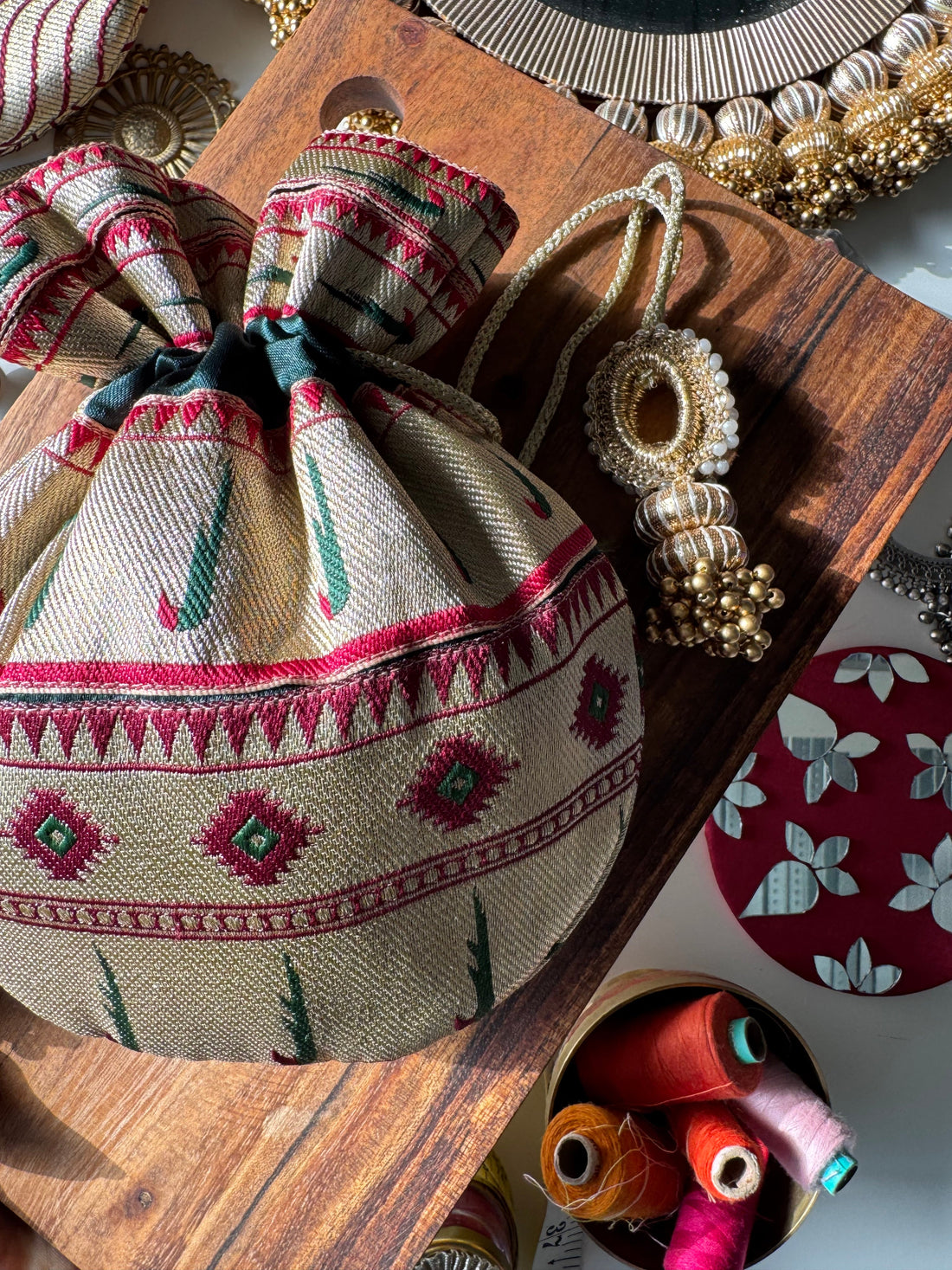 Shahi Kumkum Potli Bag