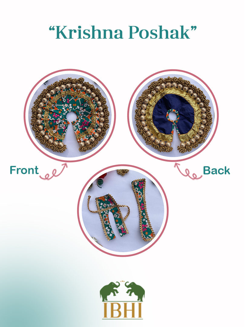 Congruous Divine Pichwai Copper Beaded Poshak