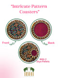 Chandbali combo : Bottle Green Navratna Patola + Rosie Rani Bandhej