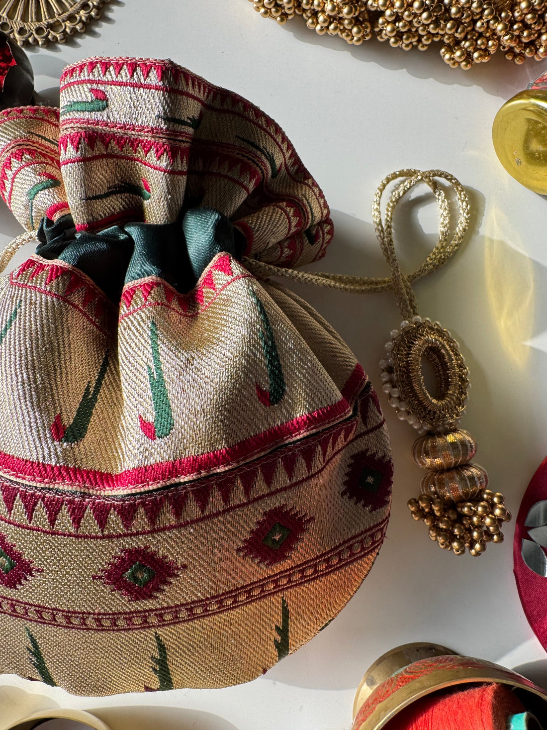 Shahi Kumkum Potli Bag