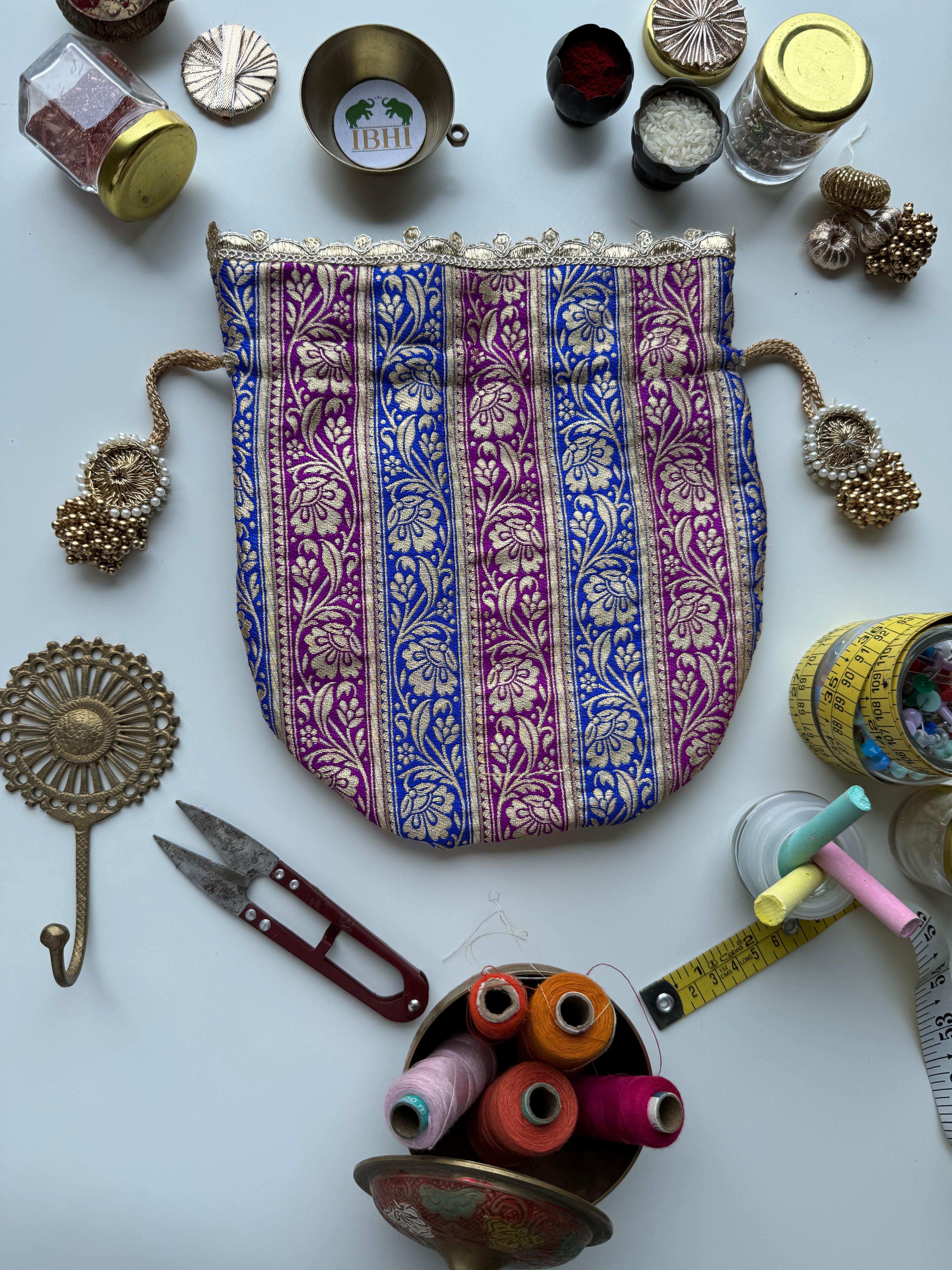 Neel Jamun Potli Bag