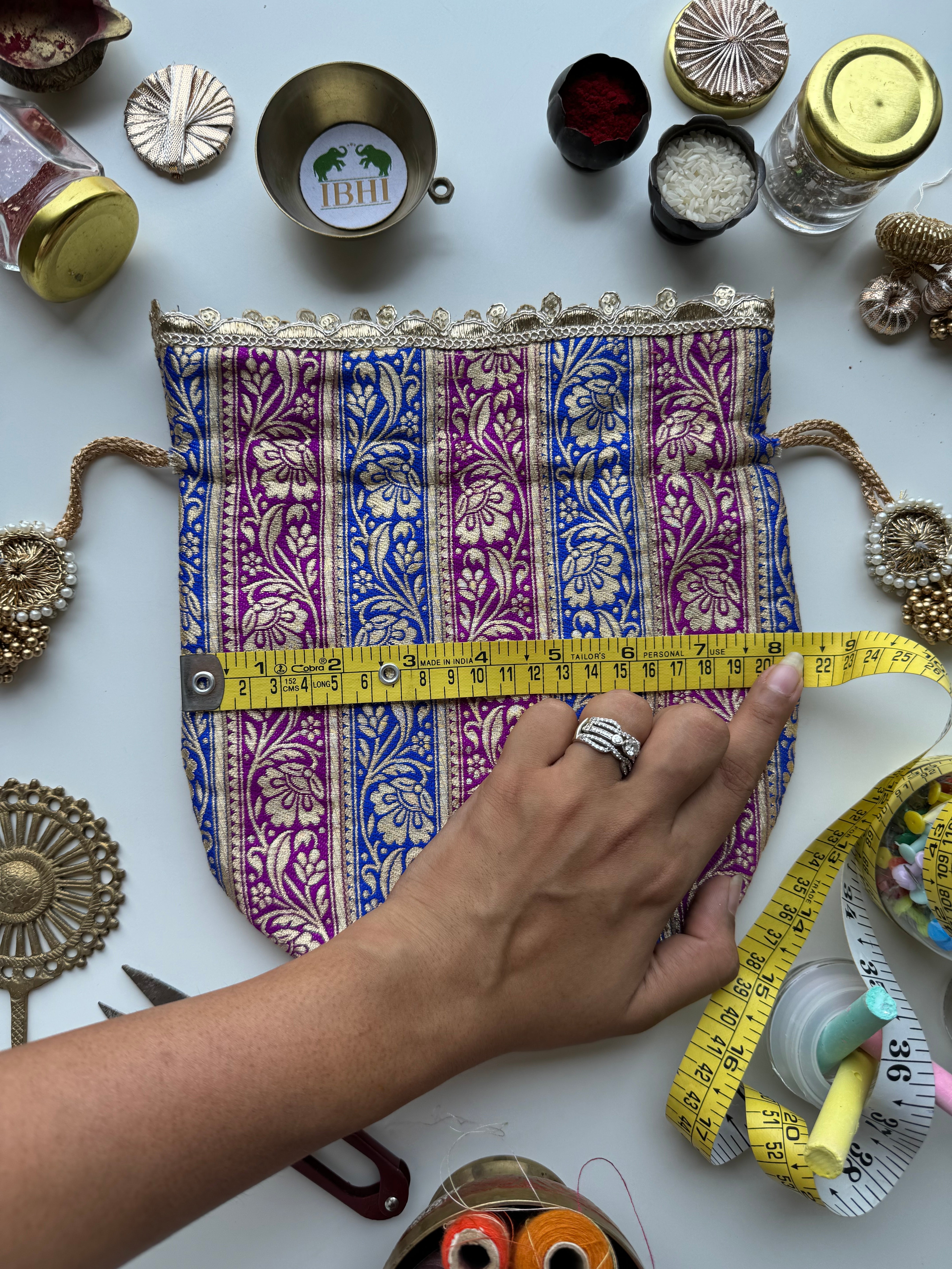 Neel Jamun Potli Bag