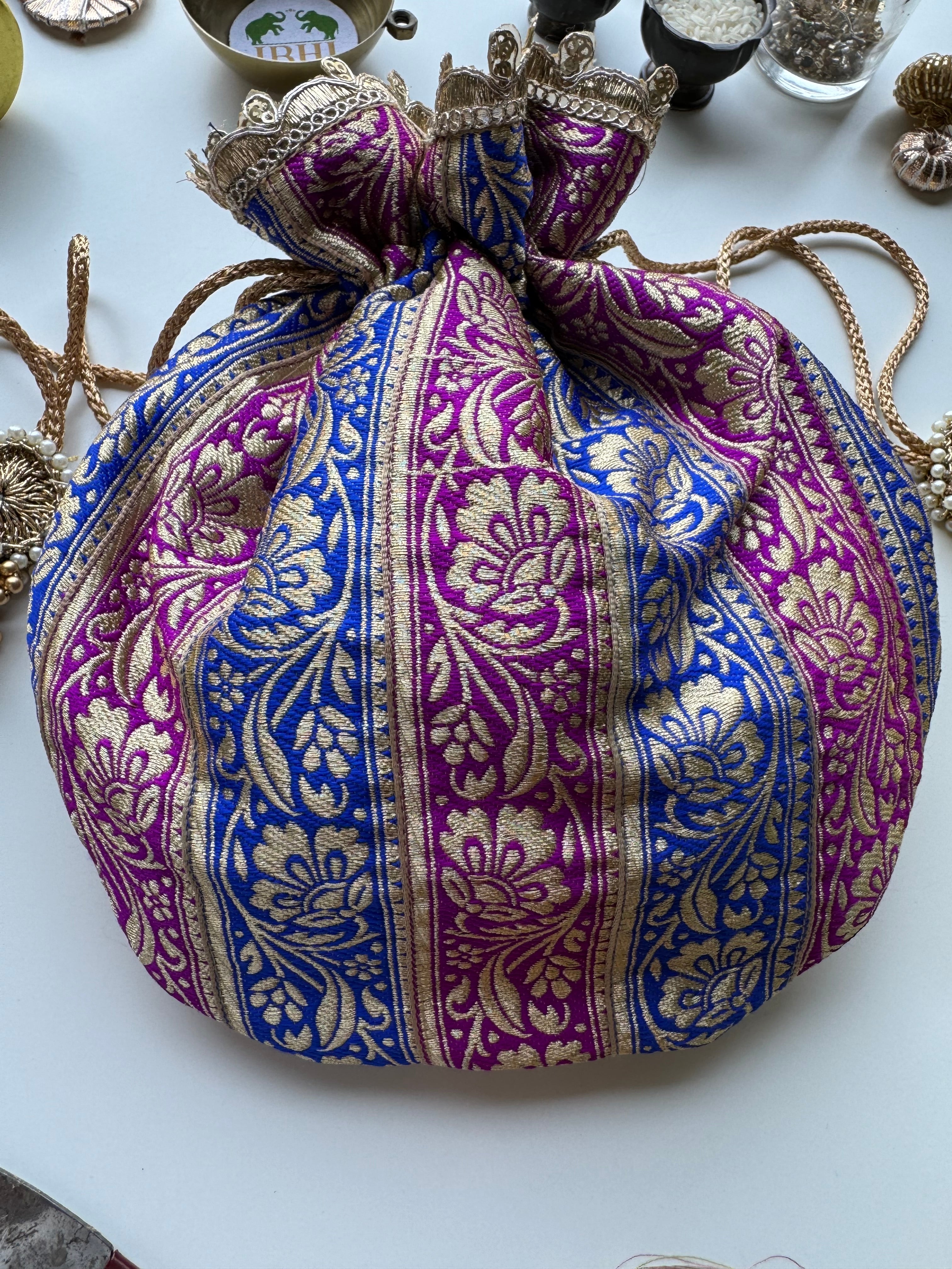 Neel Jamun Potli Bag