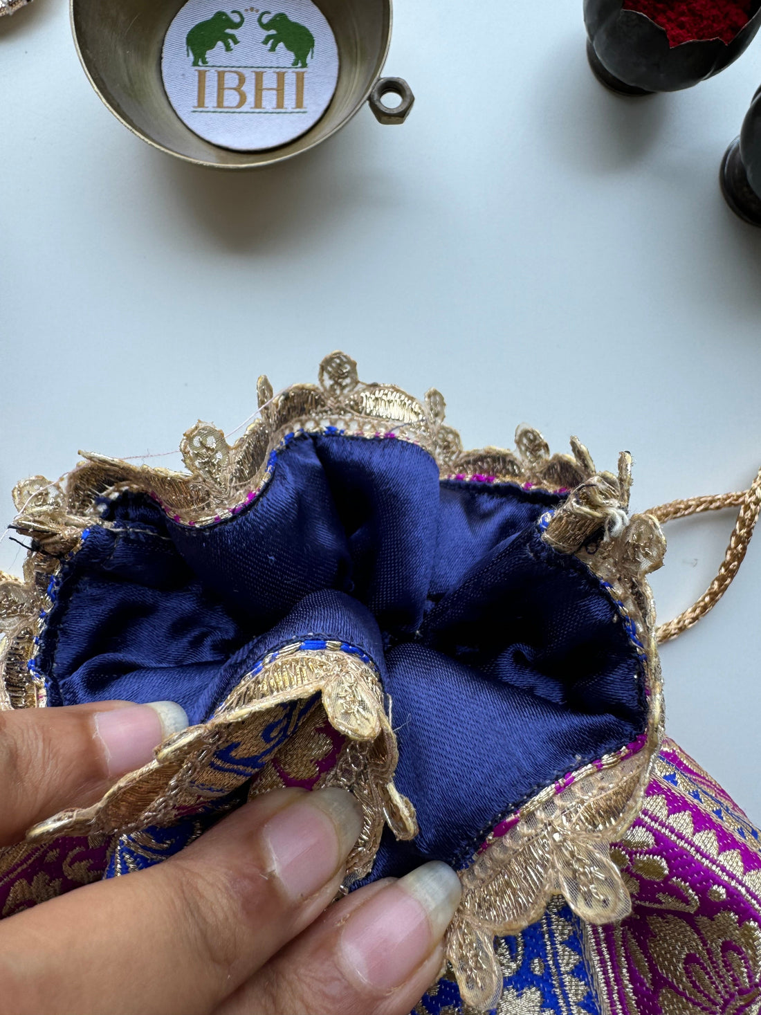 Neel Jamun Potli Bag