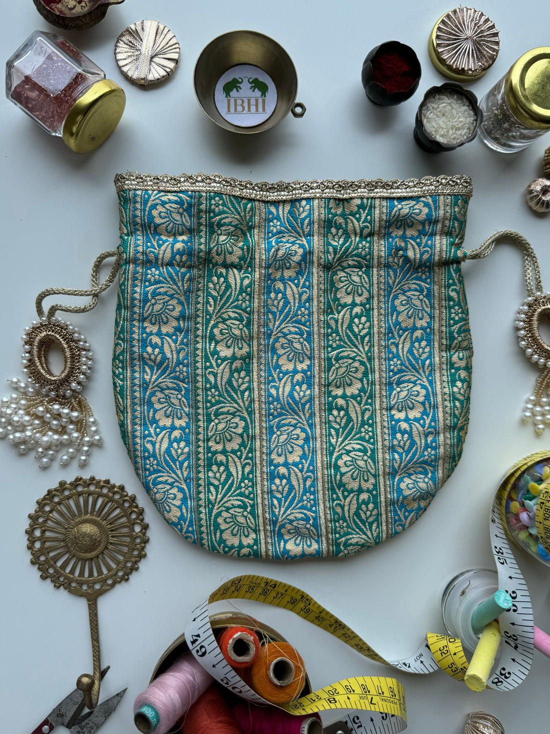 Aasmani Morpankhi Potli Bag