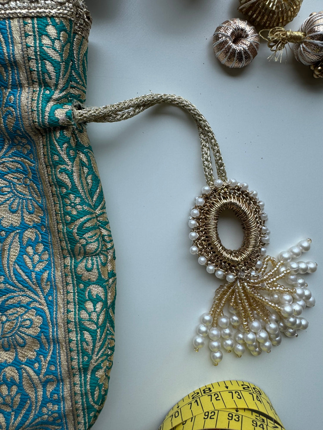 Aasmani Morpankhi Potli Bag