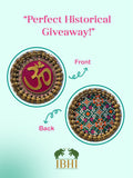 OM  Motif Platter + Hanging: OG Inflorescence & Bottle Green Navratna Patola