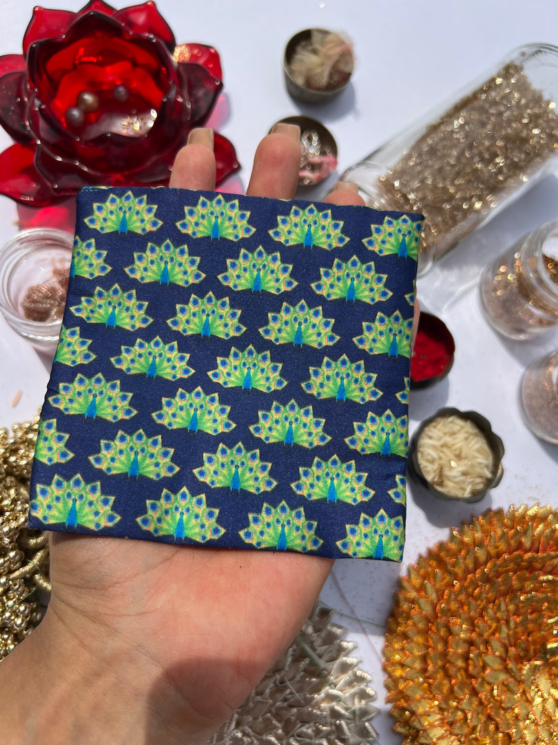 ADD ON: Maroon Navratna Patola Mini Pouch