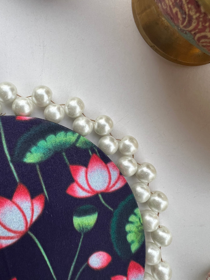 Pearl Beaded Platter: Idiosyncratic Divine Pichwai