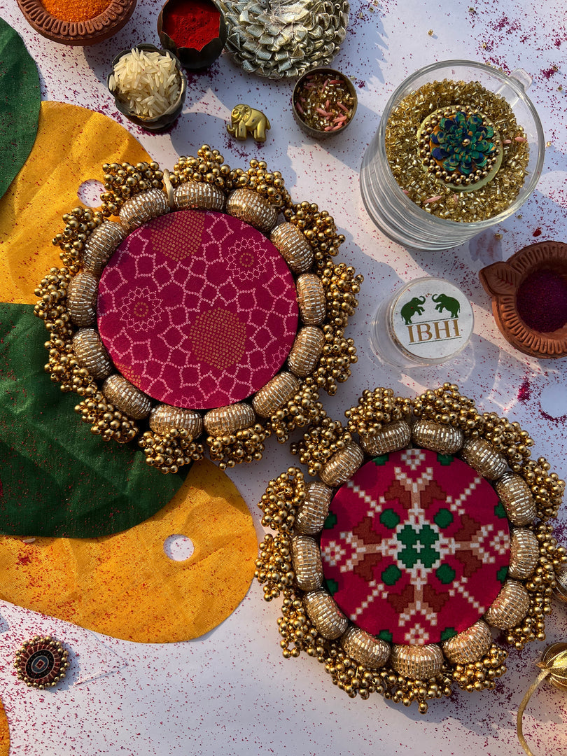 Diva Diya : Rosie Rani Bandhej + Bottle Green Hathi Popat Patola