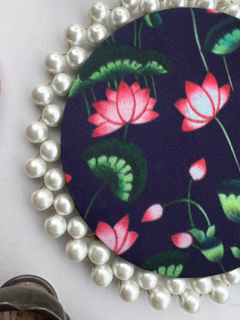 Pearl Beaded Platter: Idiosyncratic Divine Pichwai