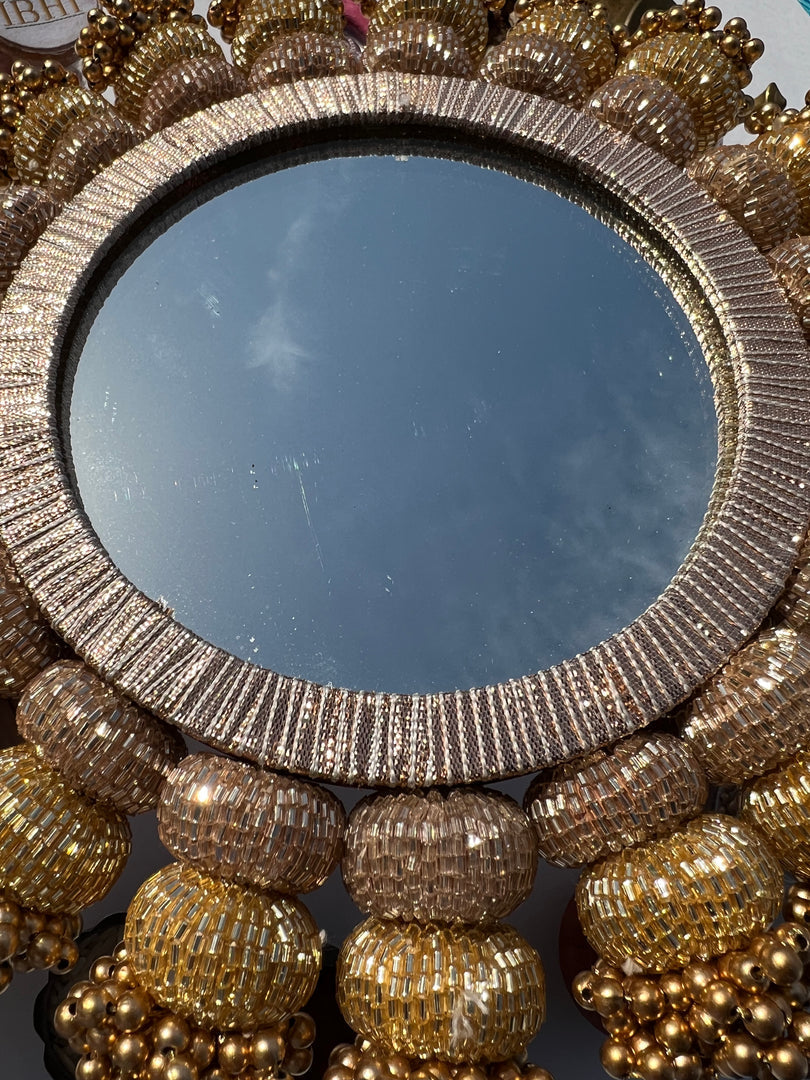 Clear Cheer OG Inflorescence Divine Pichwai Mirror Platter- Mini