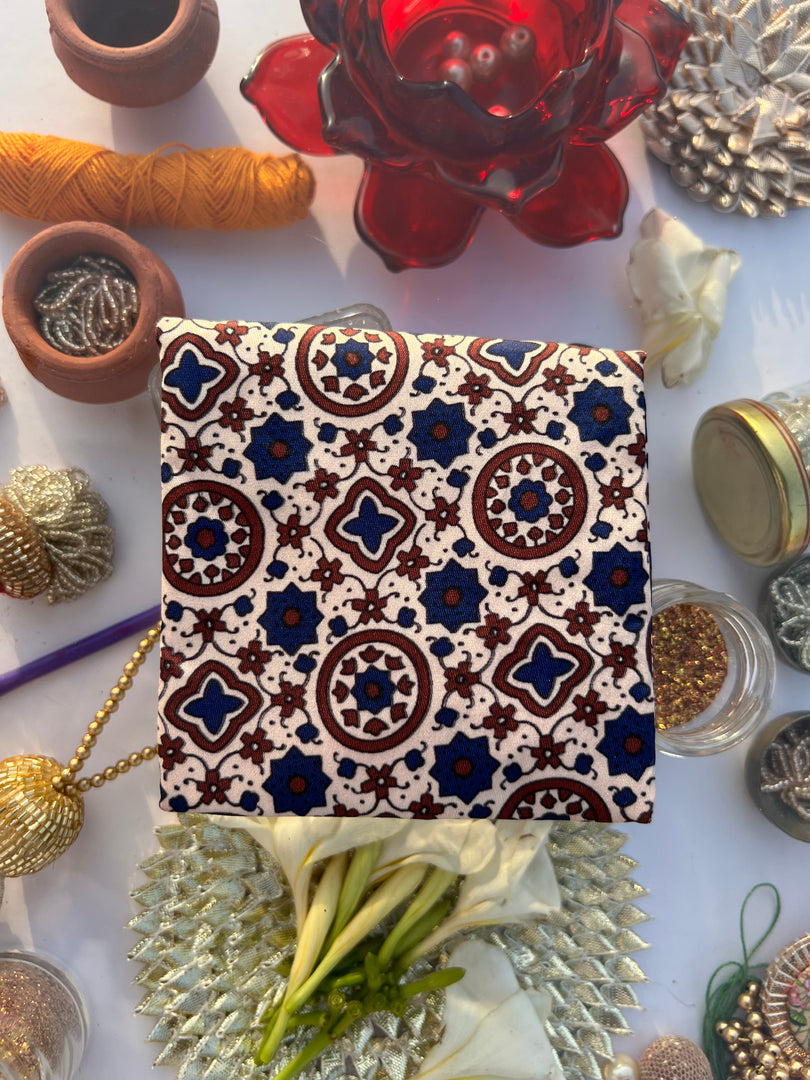 ADD ON: Maroon Navratna Patola Mini Pouch
