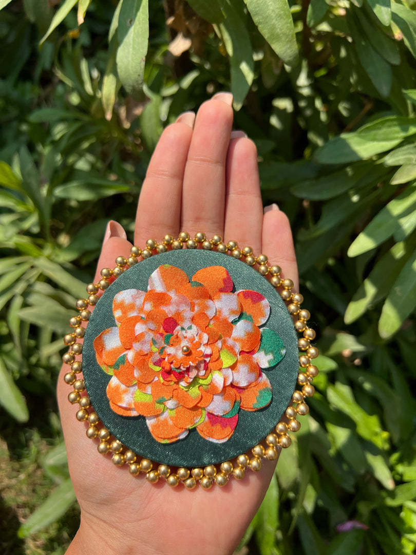 Enchanted Inflorescence Divine Pichwai Beaded Juda Brooch