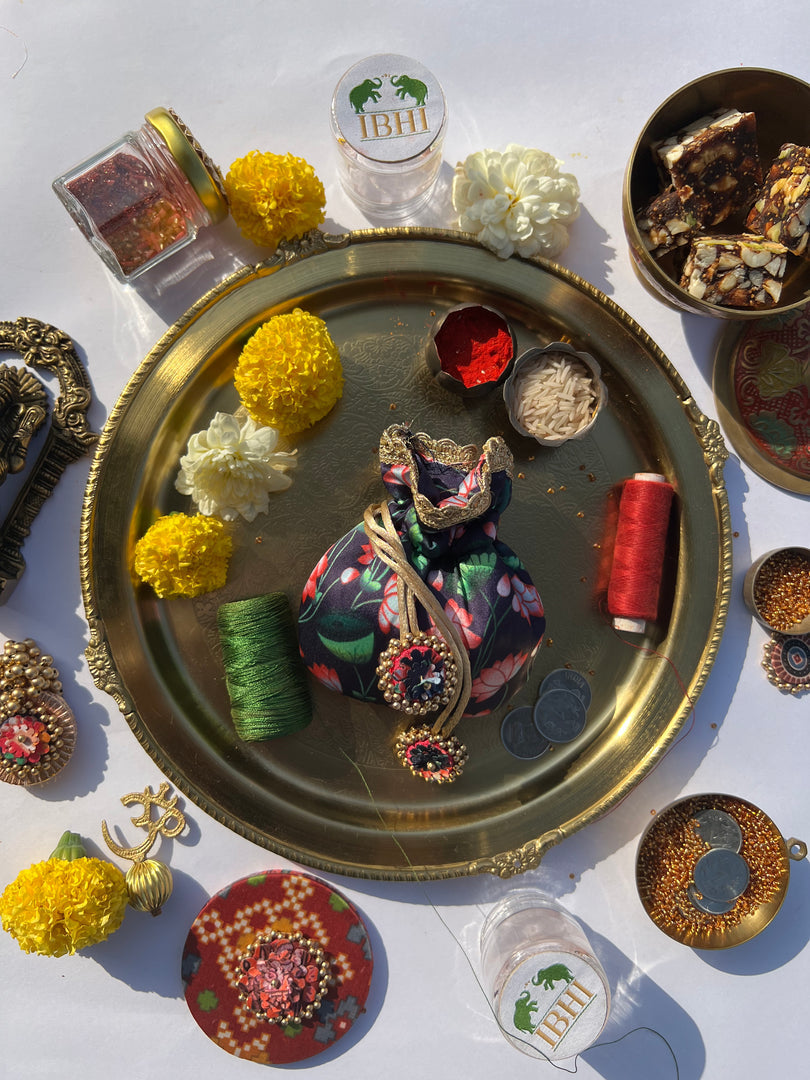 Idiosyncratic Divine Pichwai Little Potli- शगुन wali