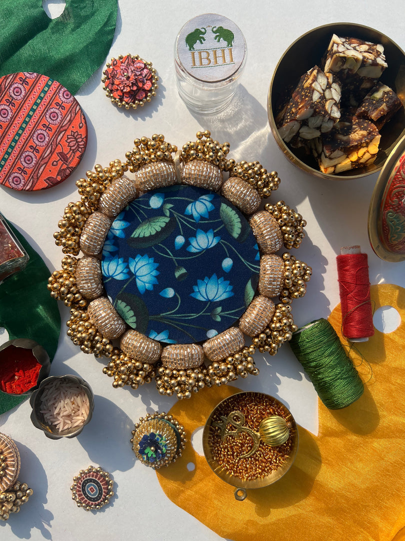 Diva Diya : Rosie Rani Bandhej + Bottle Green Hathi Popat Patola