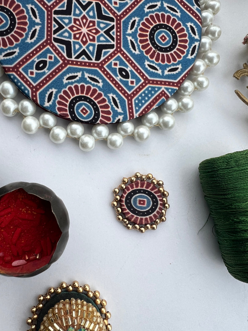 Pearl Beaded Platter: Idiosyncratic Divine Pichwai