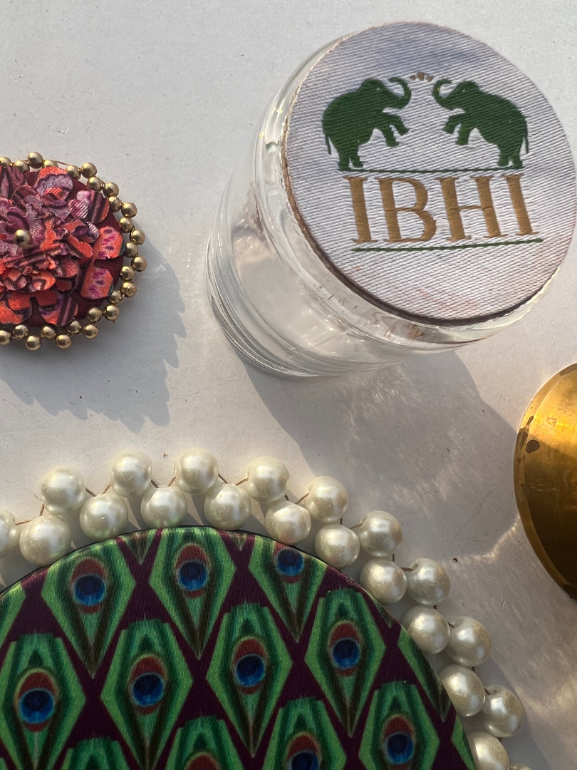 Pearl Beaded Platter: Idiosyncratic Divine Pichwai