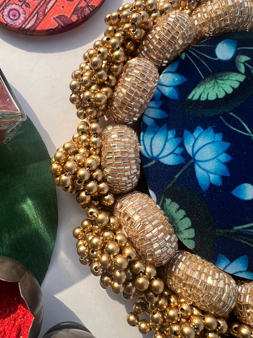 Diva Diya : Rosie Rani Bandhej + Bottle Green Hathi Popat Patola