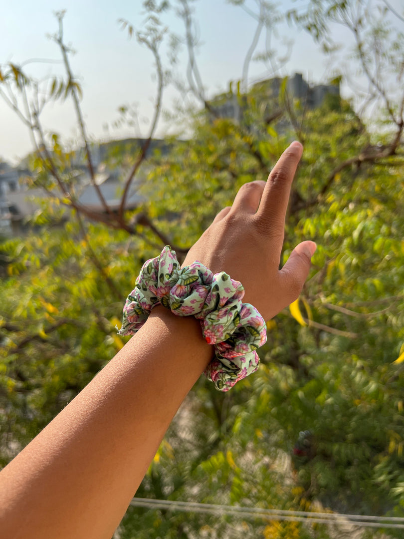 Turkish Hues Intense Ajrakh Scrunchie
