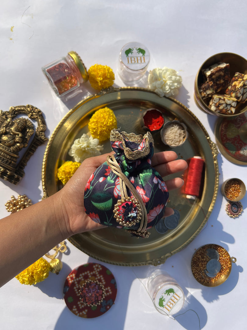Idiosyncratic Divine Pichwai Little Potli- शगुन wali