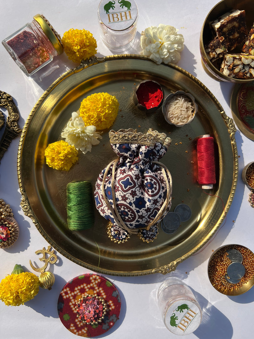 Idiosyncratic Divine Pichwai Little Potli- शगुन wali