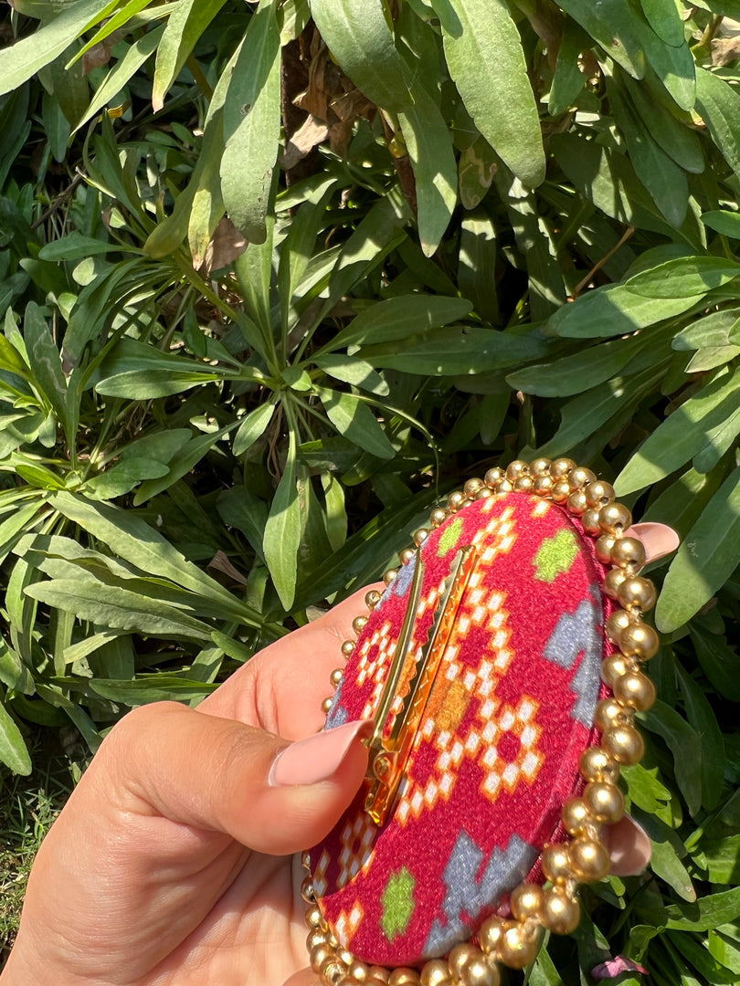 Enchanted Inflorescence Divine Pichwai Beaded Juda Brooch