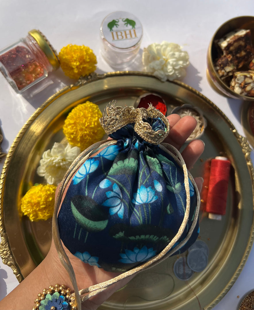 Idiosyncratic Divine Pichwai Little Potli- शगुन wali