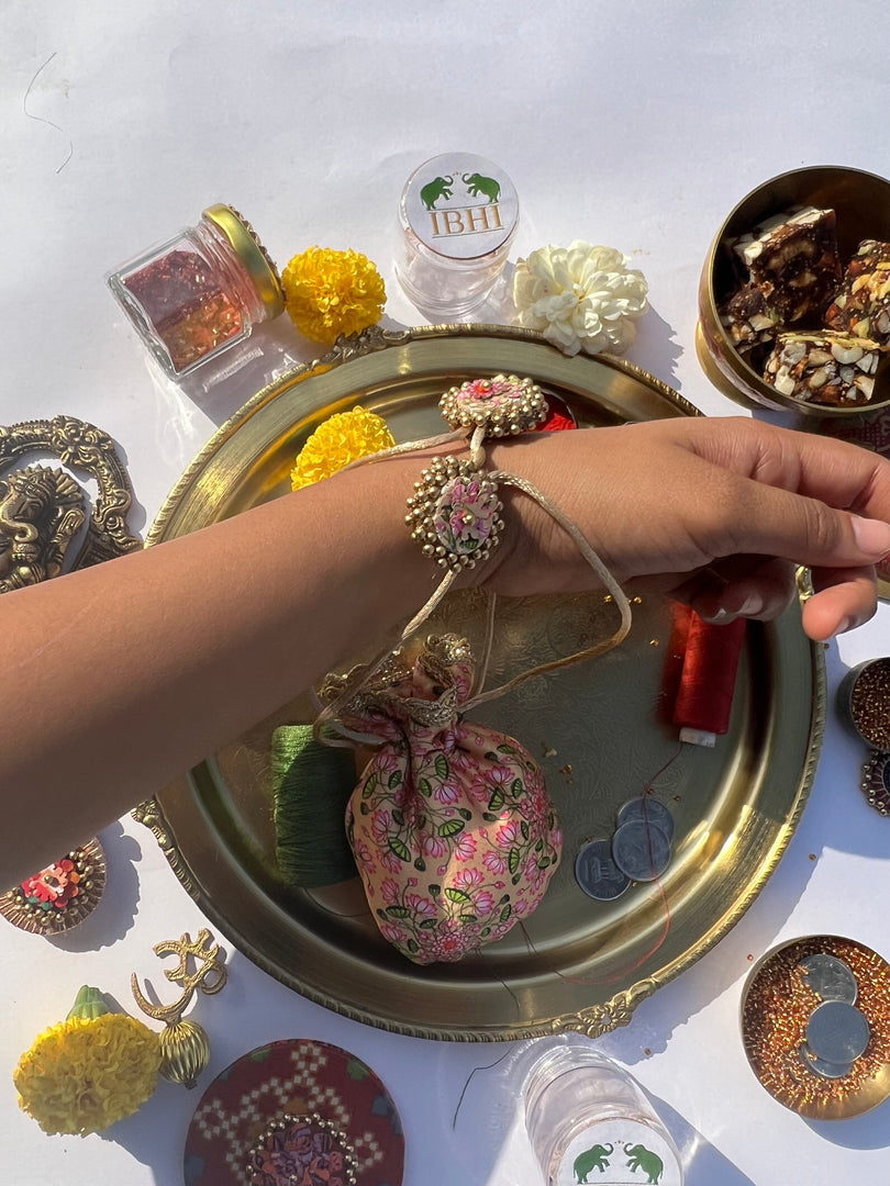 Idiosyncratic Divine Pichwai Little Potli- शगुन wali
