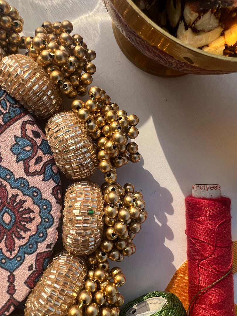Diva Diya : Rosie Rani Bandhej + Bottle Green Hathi Popat Patola