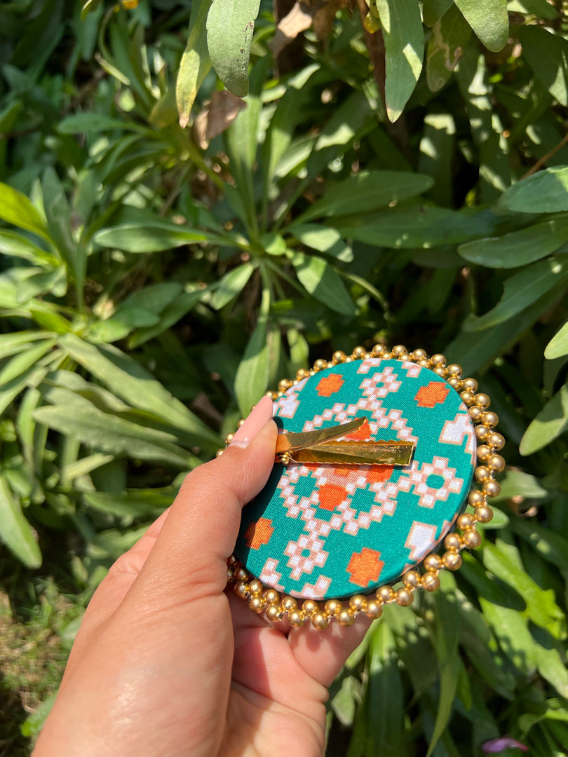 Enchanted Inflorescence Divine Pichwai Beaded Juda Brooch