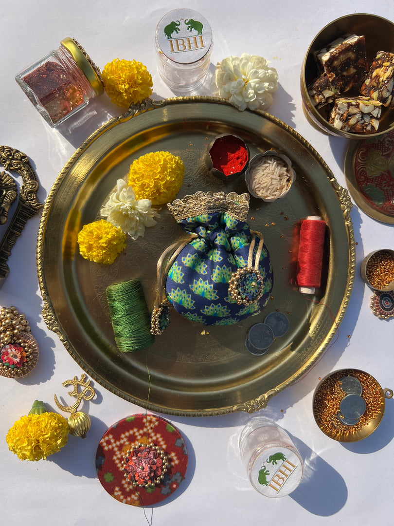 Idiosyncratic Divine Pichwai Little Potli- शगुन wali