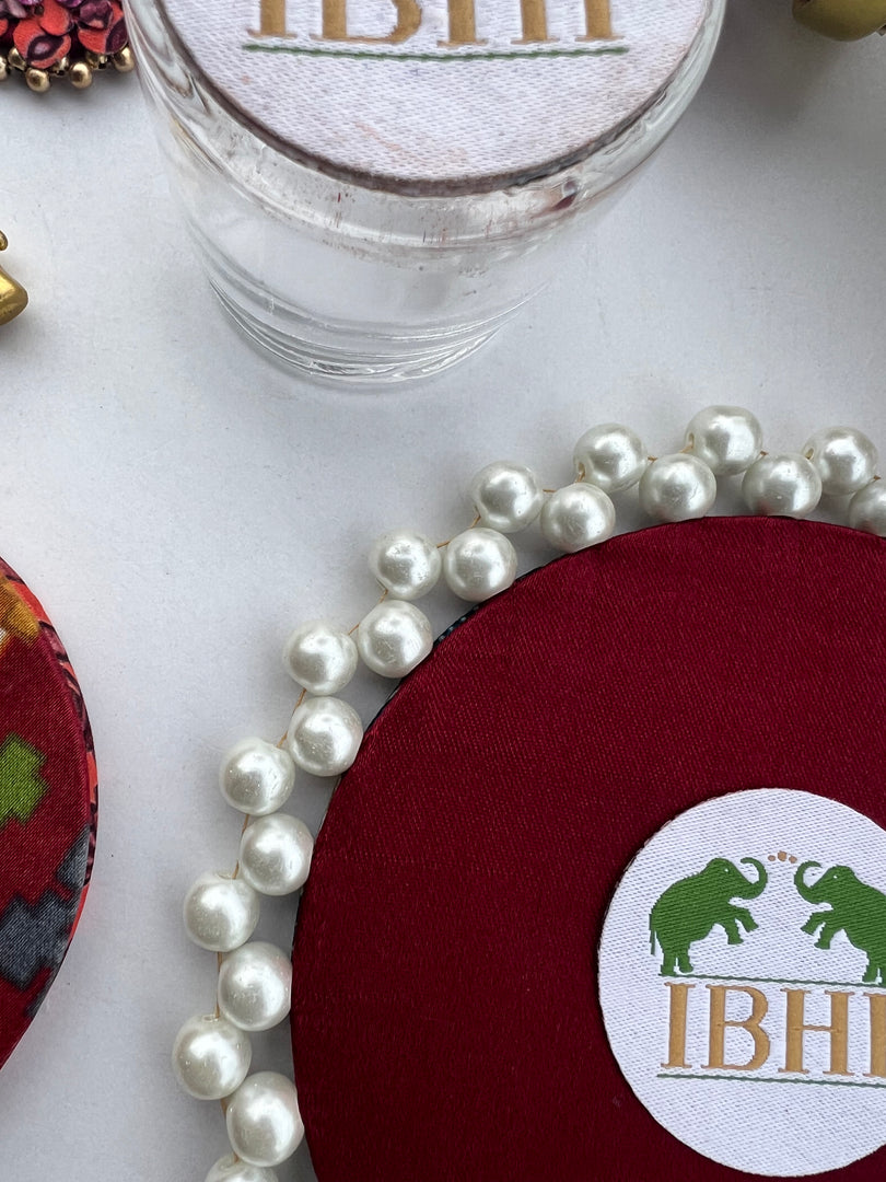 Pearl Beaded Platter: Idiosyncratic Divine Pichwai