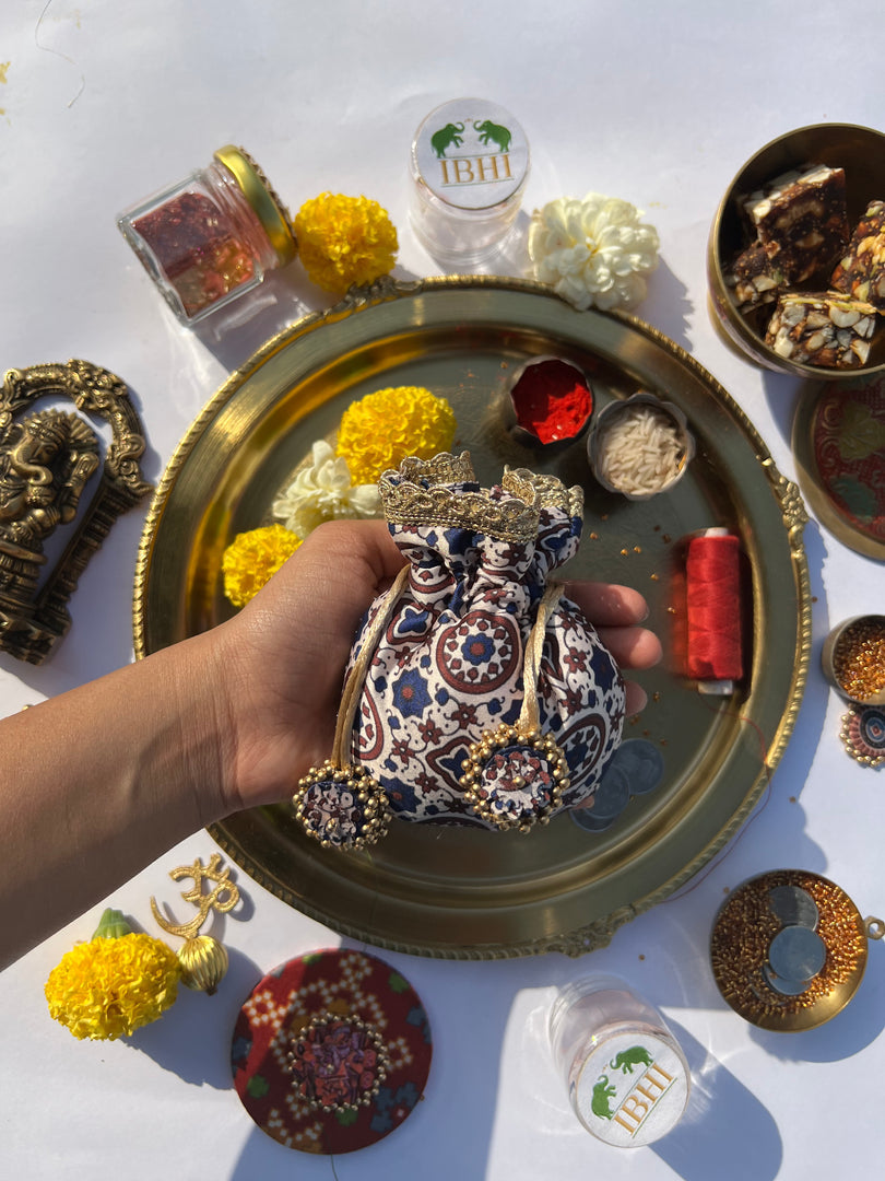 Idiosyncratic Divine Pichwai Little Potli- शगुन wali