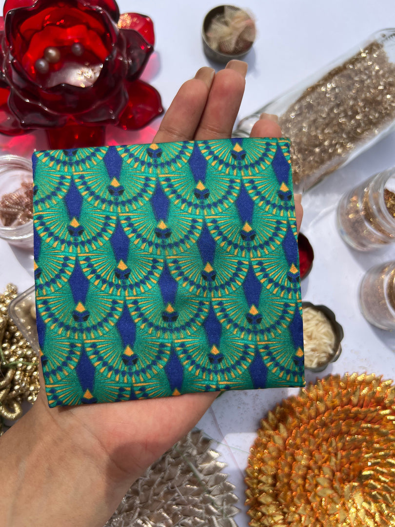 ADD ON: Maroon Navratna Patola Mini Pouch