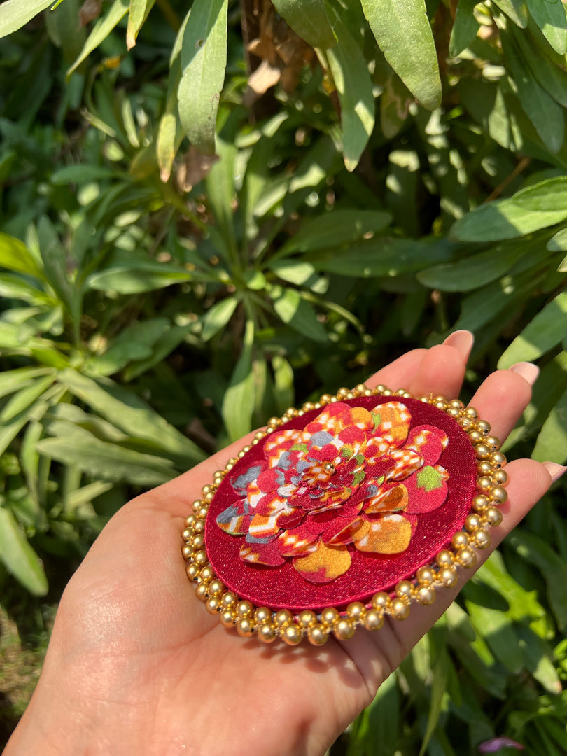 Enchanted Inflorescence Divine Pichwai Beaded Juda Brooch