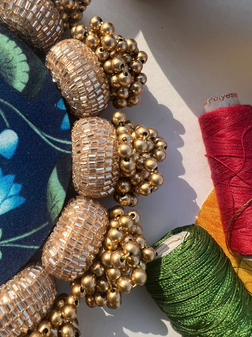 Diva Diya : Rosie Rani Bandhej + Bottle Green Hathi Popat Patola
