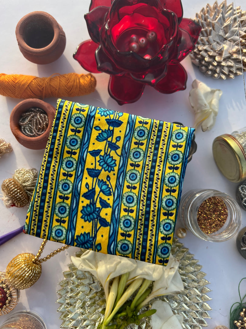 ADD ON: Maroon Navratna Patola Mini Pouch