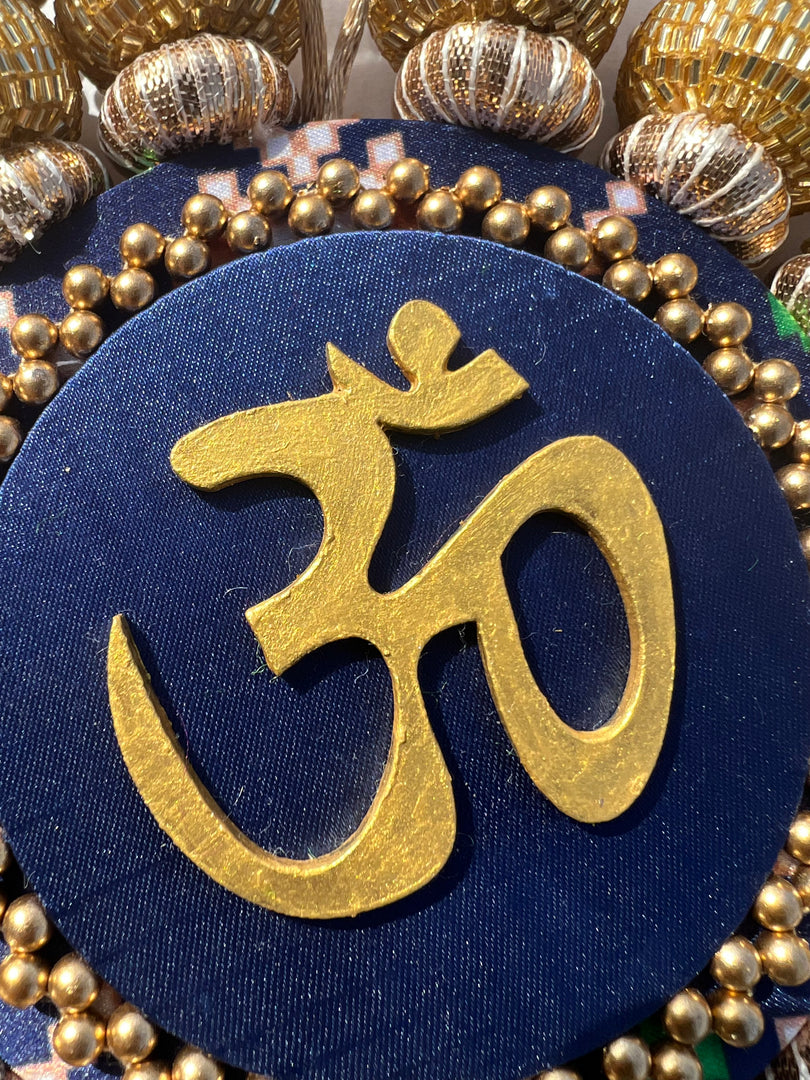 Chaandbali OM Platter: OG Inflorescence Divine Pichwai + Maroon Navratna Patola