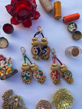RBG Navratna Patola Signature Charms- Set of 3