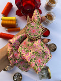 Inflorescence Divine Pichwai Pocket Square + Ring
