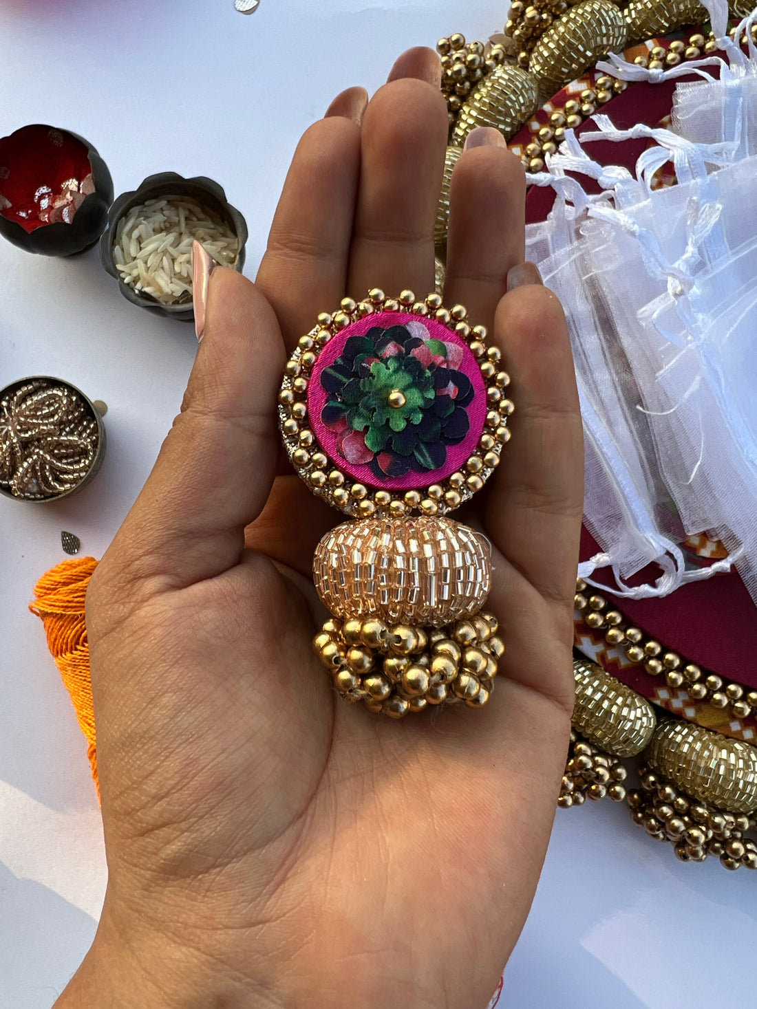 The First Family of Enchanted Beaded Brooch- Set of 4