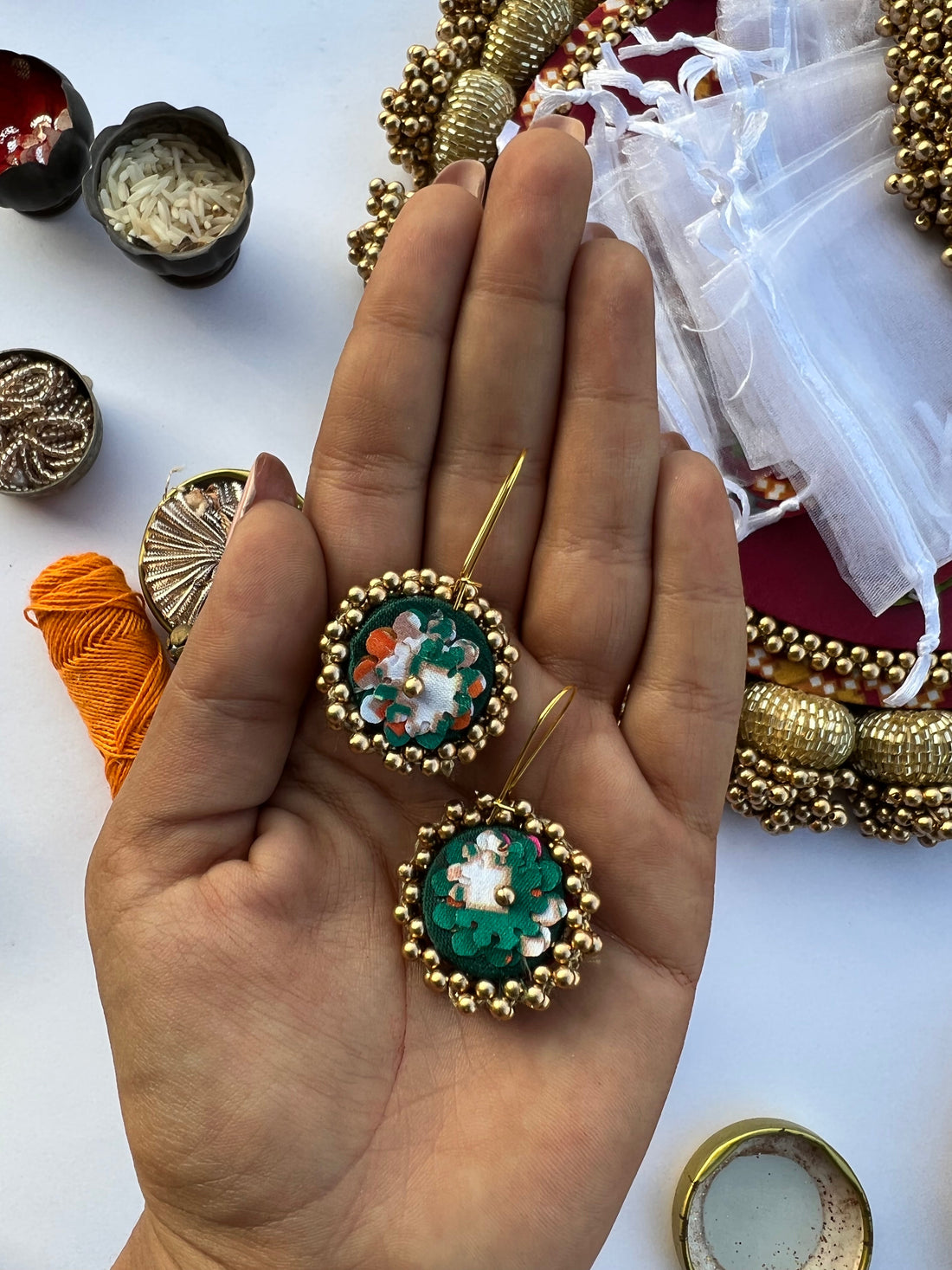 Assorted Mix of Patola Enchanted Hoop Earrings