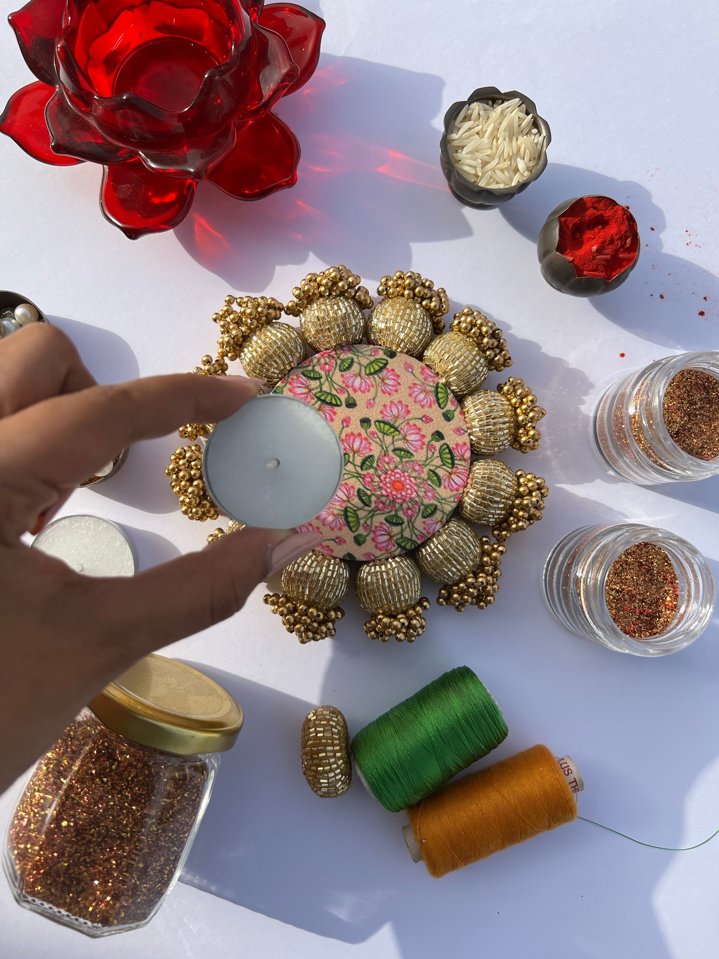 Single, Ready to Mingle Diya Platter- I