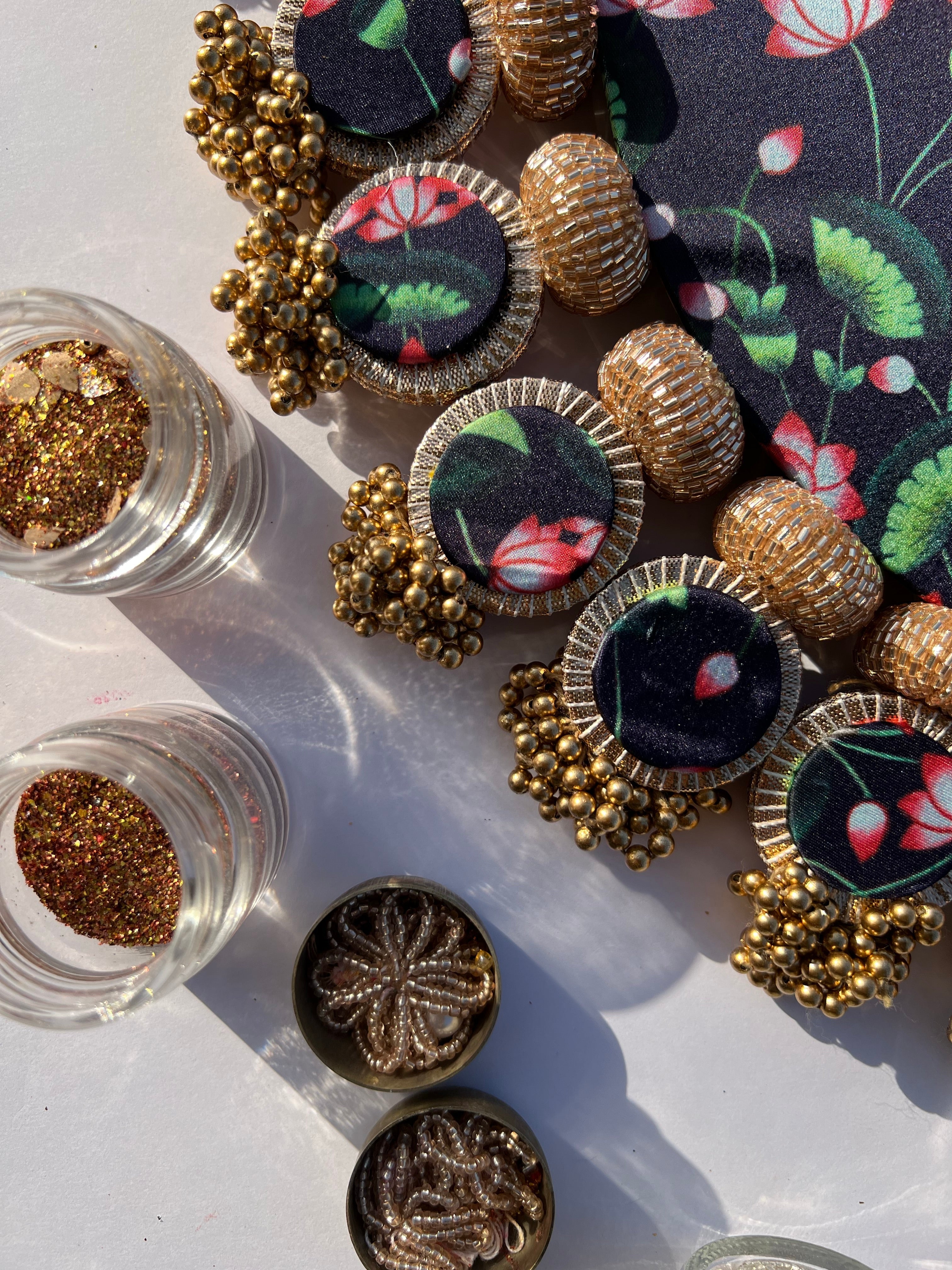Inflorescences & Pink Colloquial Divine Pichwai Whole Emblem Glass Rhapsody Lumba Rangoli