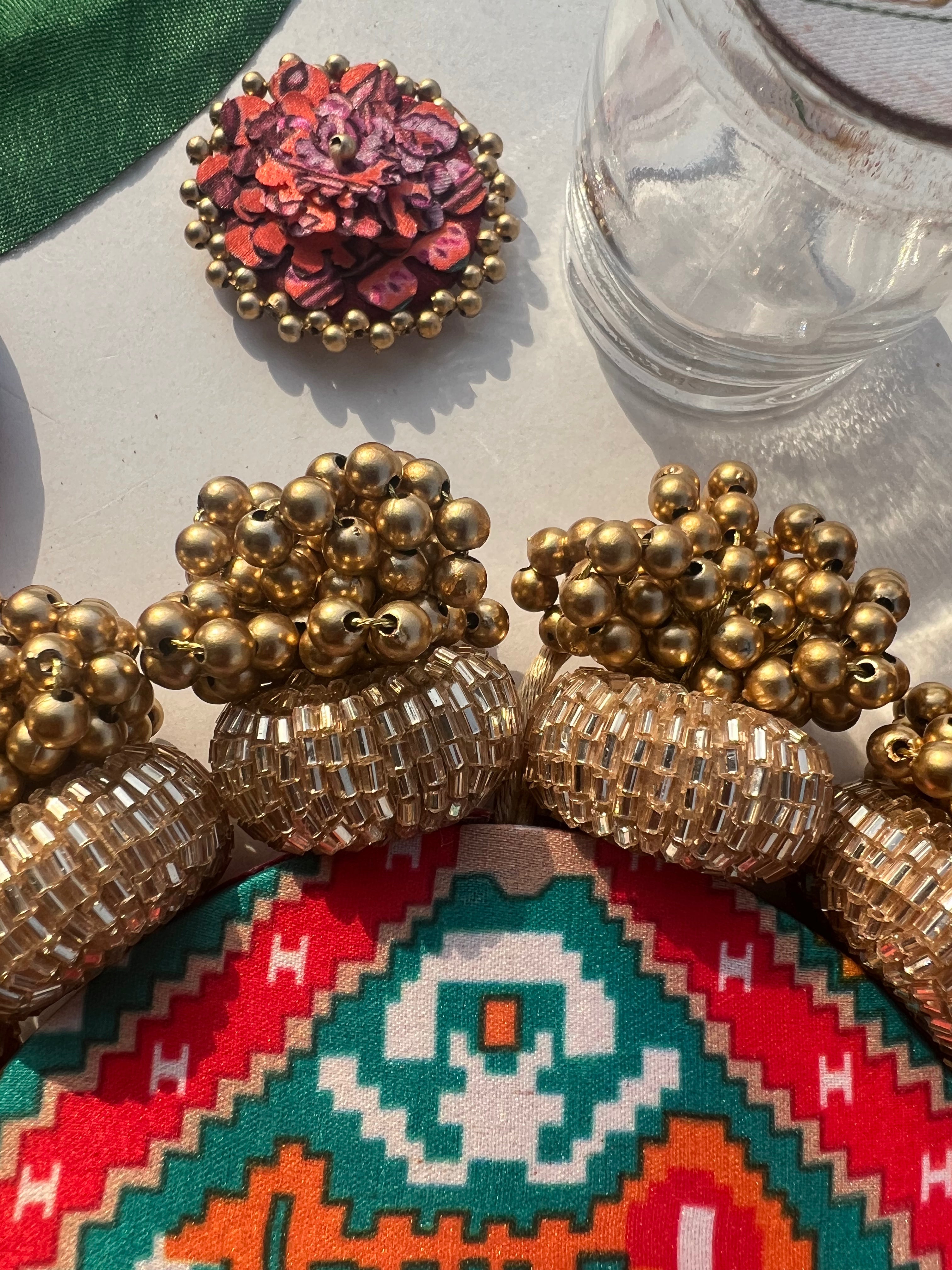 Diva Diya : Rosie Rani Bandhej + Bottle Green Hathi Popat Patola