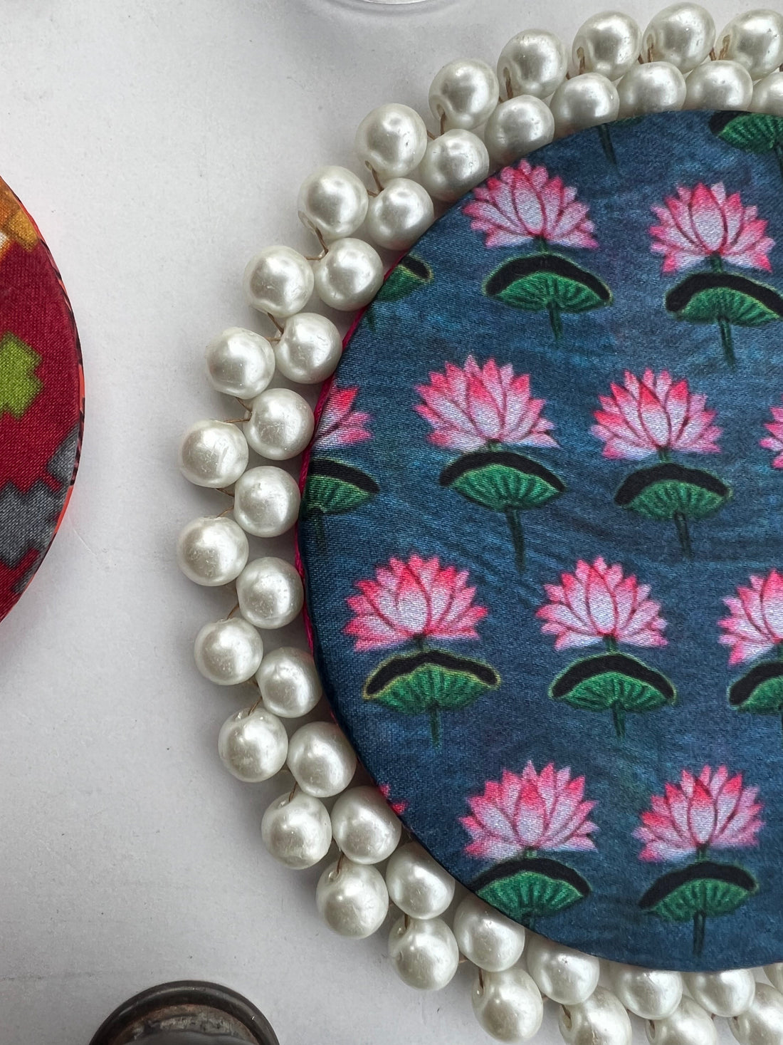 Pearl Beaded Pallet: Idiosyncratic Divine Pichwai